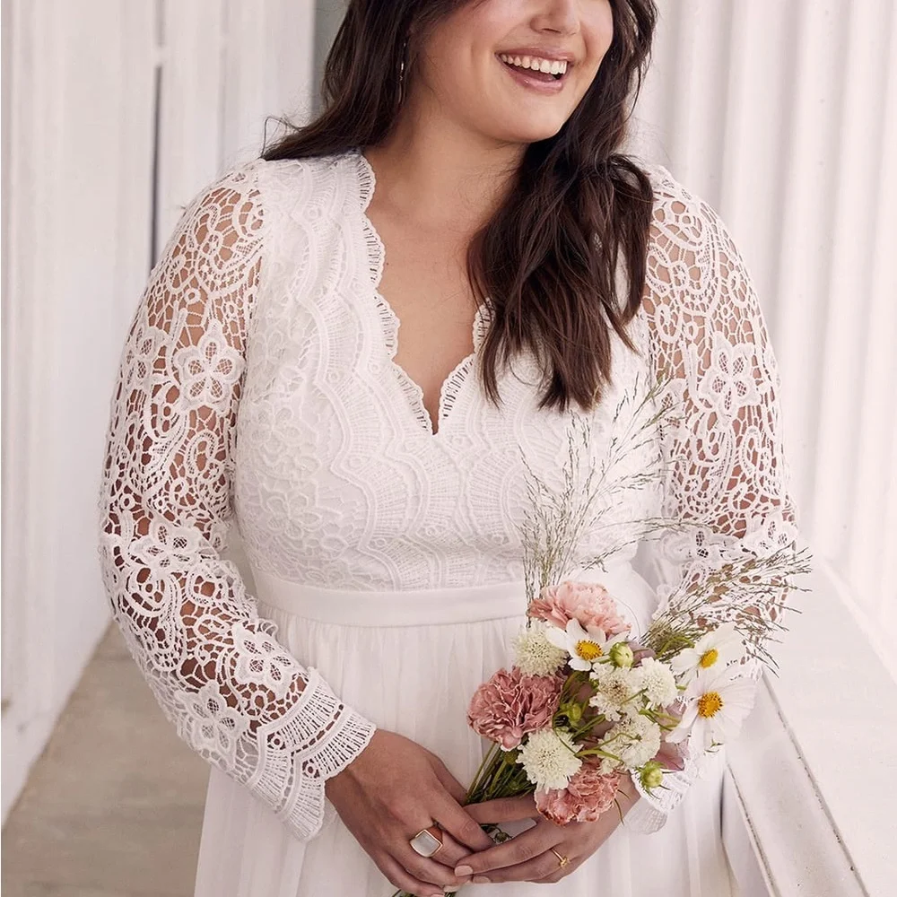 Lulus Awaken My Love White Long Sleeve Lace Maxi Dress - Picture 2 of 12